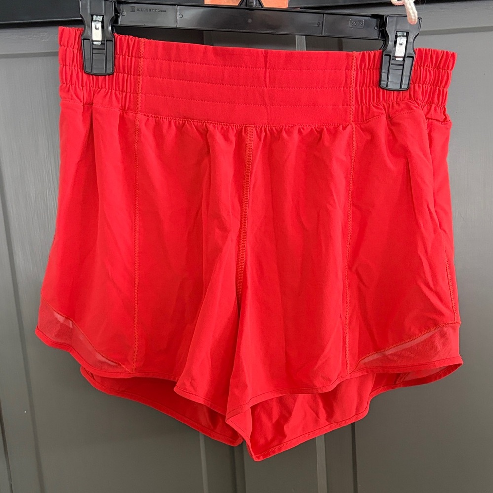 Lululemon coral/Red Women's Athletic Shorts